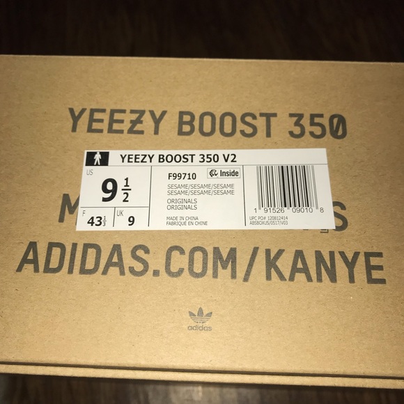 yeezy sesame box